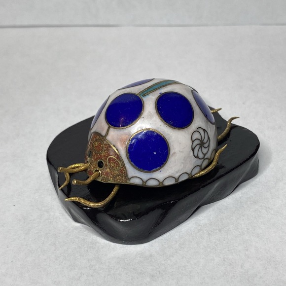 Other - Vintage Chinese Cloisonne Enamel Insect Ladybug Ladybird Sculpture